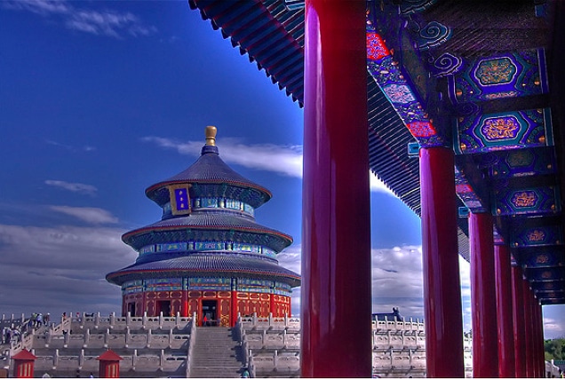 一幅旅游胜地的画:北京