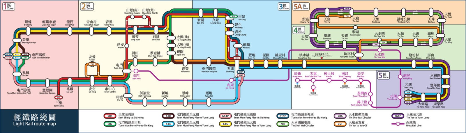 香港轻轨图