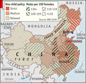 中国地图显示了计划188金宝搏网服务网址生育政策从最严格到最放松的地方