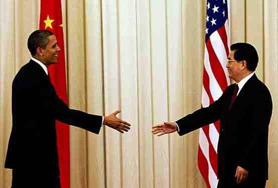 中国领导人与美国前总统奥188金宝搏网服务网址巴马握手